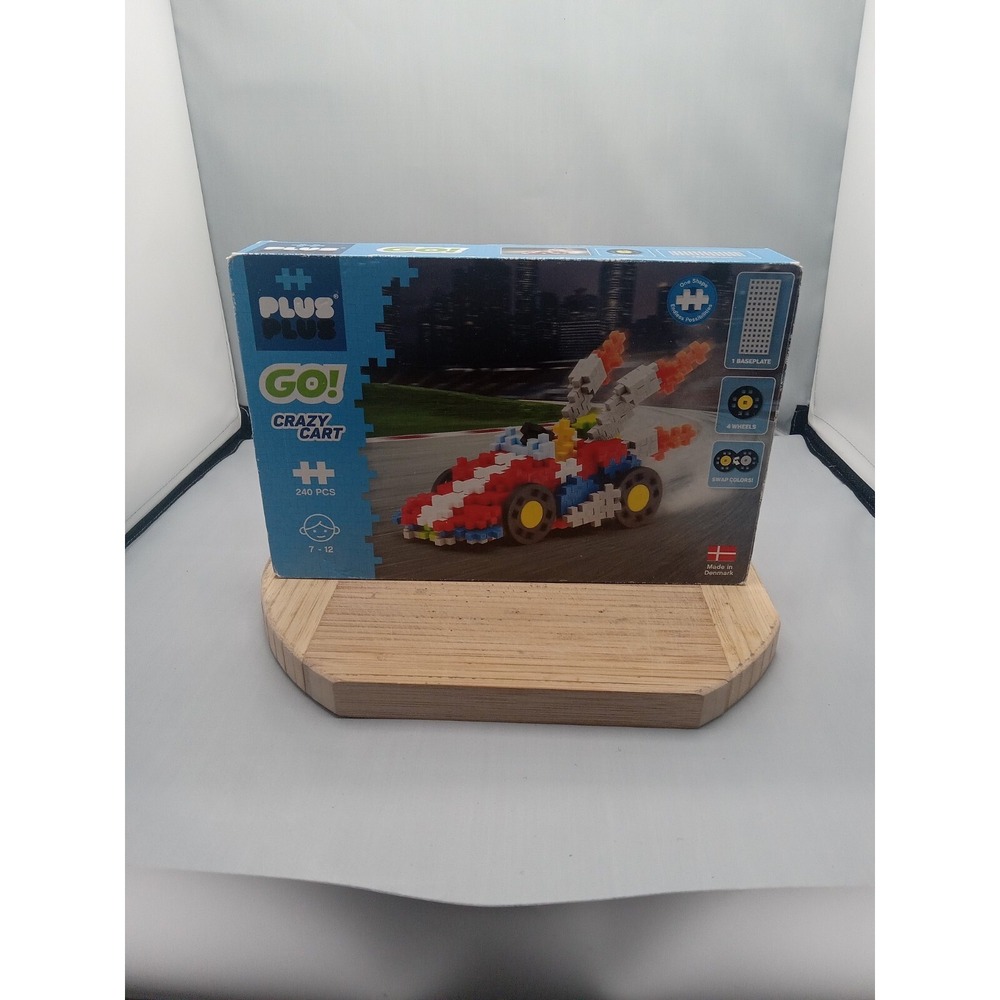 Plus Plus Go! Crazy Cart 240‎ pieces made in Denmark New Wear On Box Read